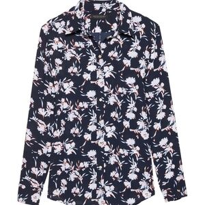 NWOT Navy Dillon Classic Fit Banana Republic Blouse Sz XS